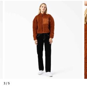 Dickies red chute fleece jacket